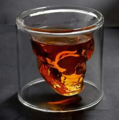 Skull Head Whiskey Glass