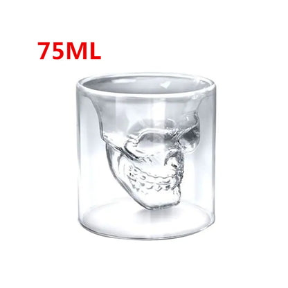 Skull Head Whiskey Glass