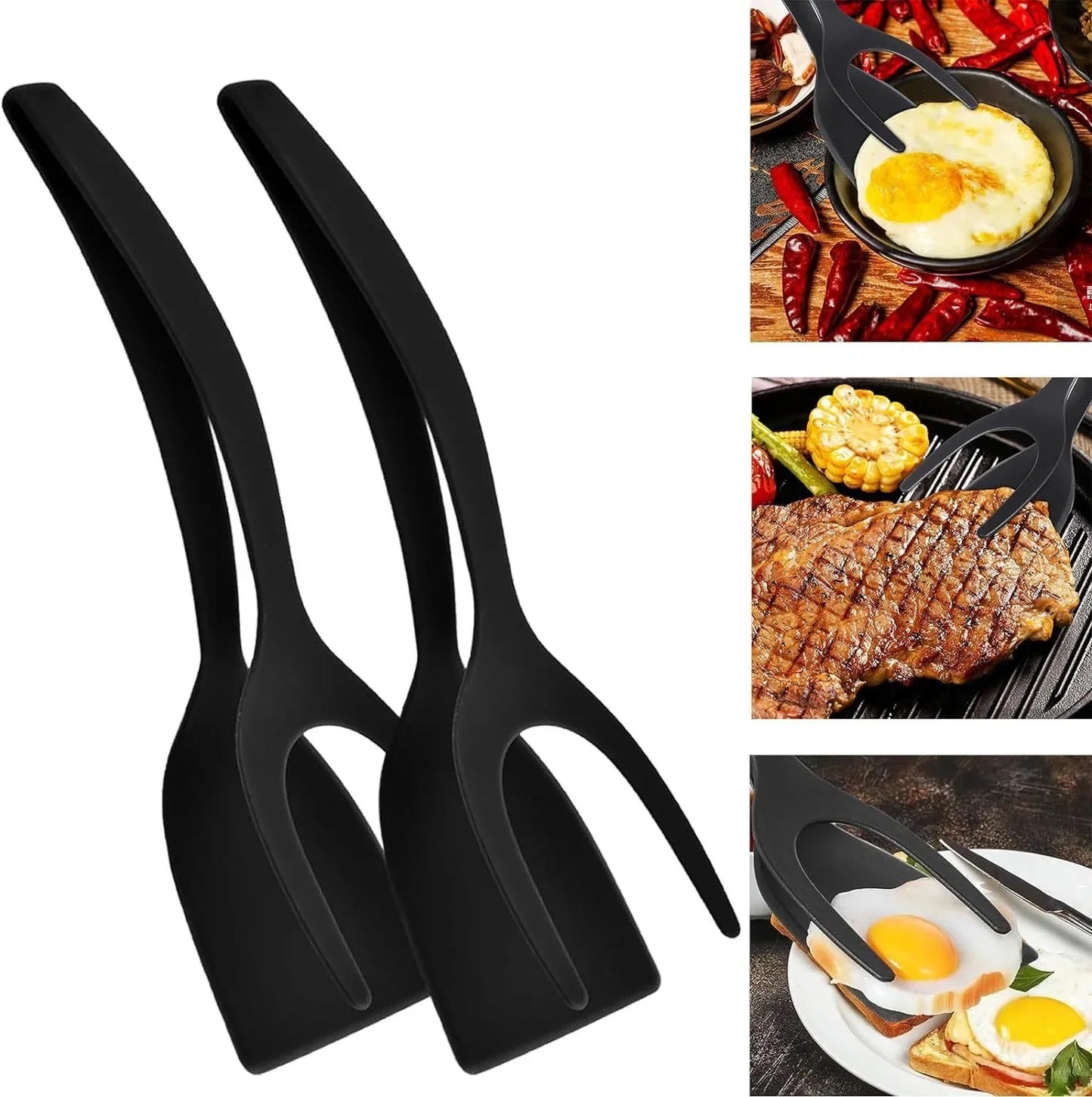 2 In 1 Grip Spatula