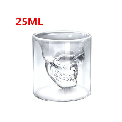 Skull Head Whiskey Glass