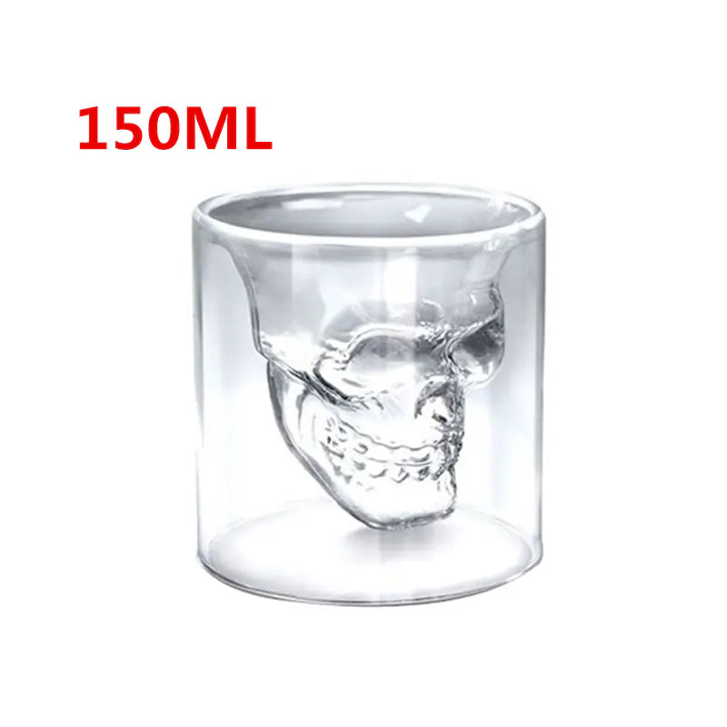 Skull Head Whiskey Glass