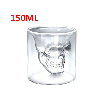 Skull Head Whiskey Glass