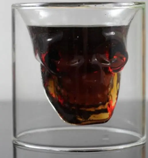 Skull Head Whiskey Glass